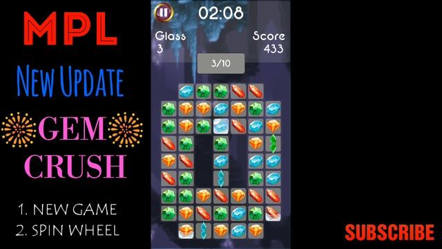 GEM CRUSH - MPL New Update Latest | New Game | Spin Wheel | Monster Truck | Tips & Tricks | Oct 201 смотреть онлайн