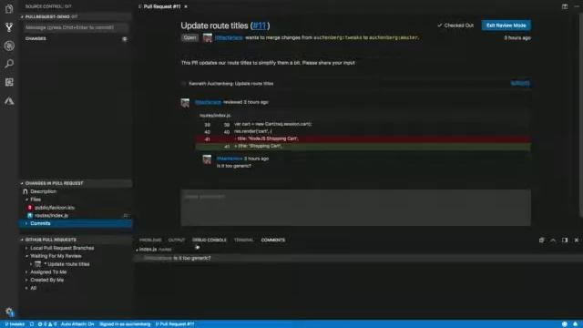 Introducing GitHub pull requests for Visual Studio Code смотреть онлайн