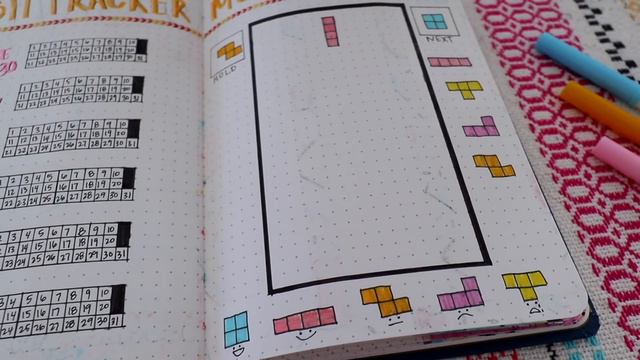 March 2020 Bullet Journal Setup! Retro 80's/90's Theme! смотреть онлайн