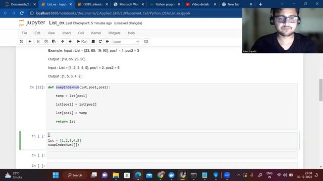LIST Python Code Solution || DSA using Python Day-5 смотреть онлайн