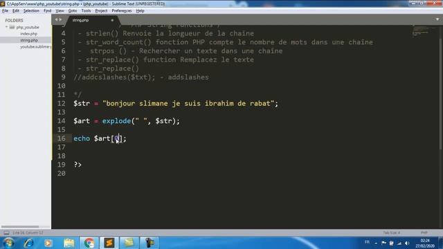 دورة تعلم Php - الدرس 7-3 الدوال النصيىة #string_Php смотреть онлайн