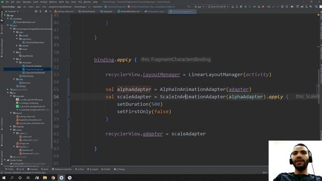 10- Add Animation to RecyclerView (MVVM Character App) смотреть онлайн