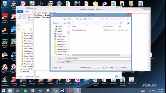 Vbscript InputBox Function смотреть онлайн