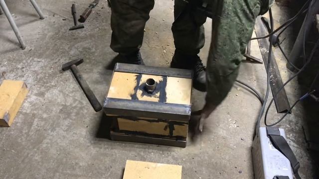 Сборка газового горна из шамотного кирпича. смотреть онлайн