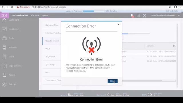 IBM Storwize V7000 8.3.1.1 Firmware Upgrade Procedure смотреть онлайн