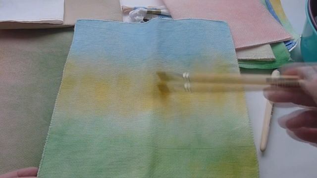 Окрашивание и тонирование канвы: мои эксперименты c краской Decola смотреть онлайн