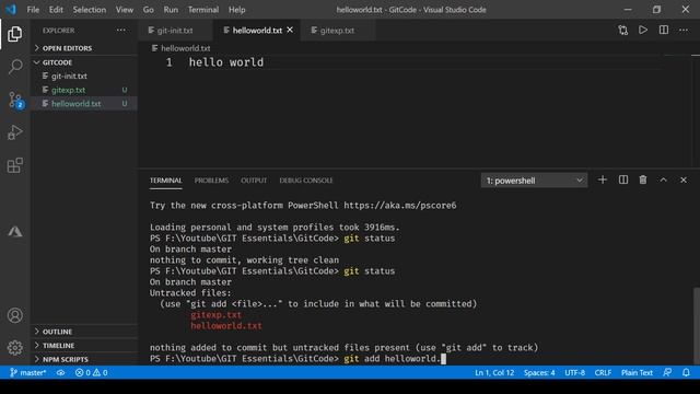 GIT - Status смотреть онлайн
