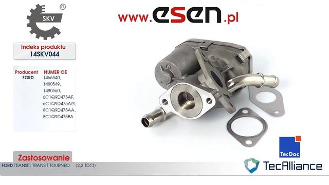 Zawór EGR Ford Transit, Ford Transit Turneo (2,2 TDCi) OE 1466340, 1480549, 1480560, смотреть онлайн