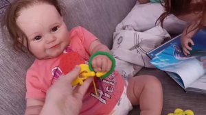 Vlog//Утро с 4 реборнами//**Ника,Вика,Даша,Катя**