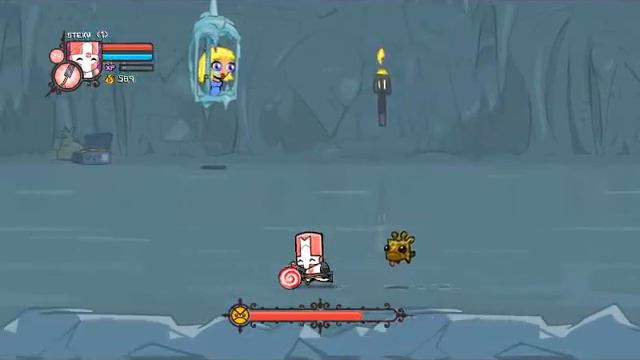 normal ice castle with pink knight (castle crashers) смотреть онлайн