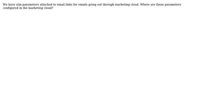 Salesforce: UTM Parameters in Salesforce Marketing Cloud Email Links смотреть онлайн