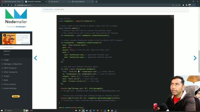 Send Emails with Nodemailer using Ethereal in Node.js in Hindi? смотреть онлайн