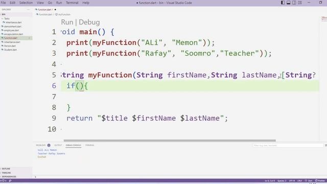 Named Parameters and Optional Parameter in function dart programming language смотреть онлайн