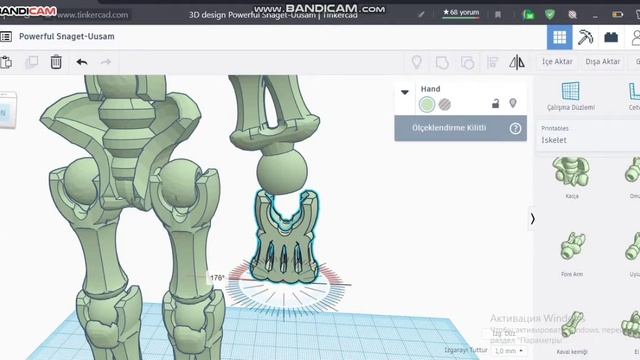How to make Skeleton in TINKERCAD.. смотреть онлайн