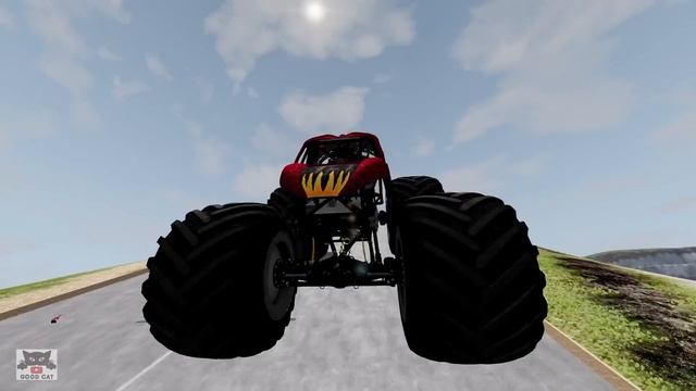 BeamNG Drive Game - Car Jumps & Falls #177 Random Vehicles Giant Ramp Crashes смотреть онлайн