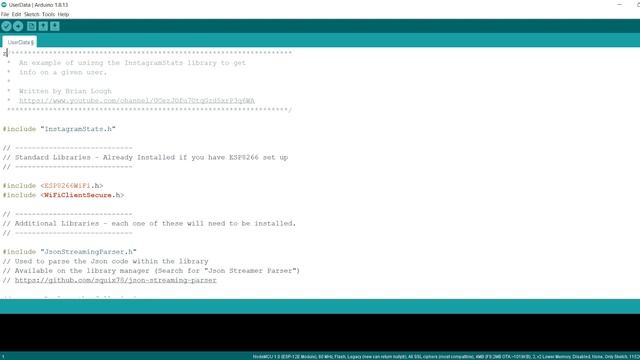 Live Instagram Follower counter with ESP 8266 & ST 7735 display module смотреть онлайн