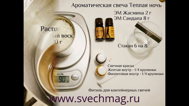 Мастер класс: ароматические свечи с эфирными маслами. Свечи своими руками. смотреть онлайн