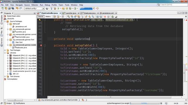 Java Persistence API in JavaFX CRUD Part 2 смотреть онлайн