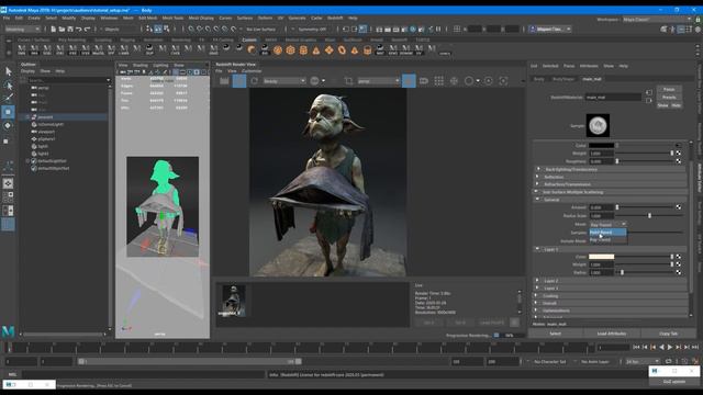 Rendering 3D Fantasy Creature w/ Maria Panfilova - Redshift & Maya | Part 9: Studio Lighting смотреть онлайн