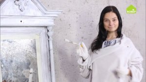 Как декорировать старую зеркальную раму/Как красить мебель в технике сухой кисти/Декор своими руками