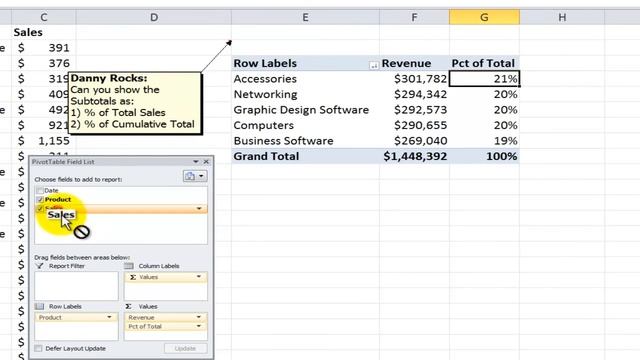 How to Show Values as Percentages of in Excel Pivot Tables смотреть онлайн