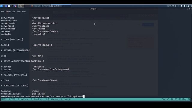 HackTheBox #2 - Traverxec Solved смотреть онлайн