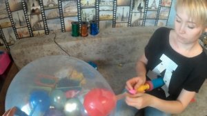 Аэродизайн. Шар-сюрприз. Как сделать шар-сюрприз. Большой шар и много маленьких