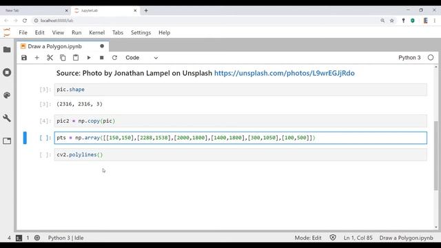 OpenCV Draw Polygon смотреть онлайн