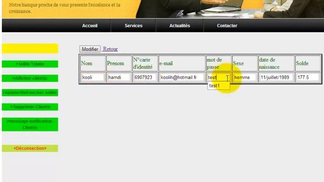 Miniprojet banque en ligne(php5-mysql-html5) смотреть онлайн