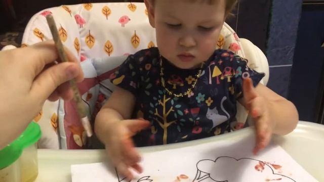 Рисуем акварельными красками. Детское видео смотреть онлайн