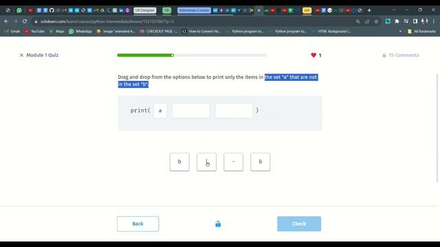 9 Module 1 Quiz | Python Intermediate | Sololearn смотреть онлайн