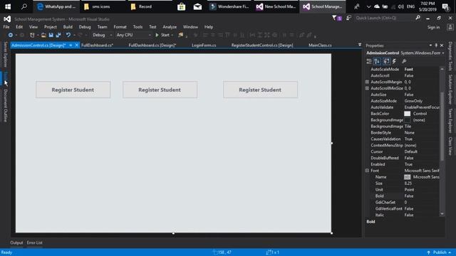 How to Create School Management System in Visual Studio Part 2 User Login Design and Dashboard смотреть онлайн