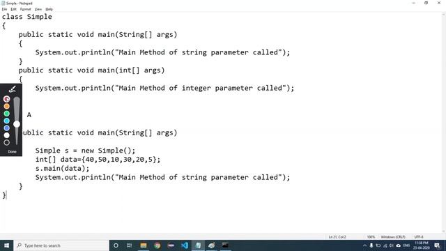 How to overload main method in Java | Tutorial in Hindi - Lecture 7 by Manoj Kumar смотреть онлайн