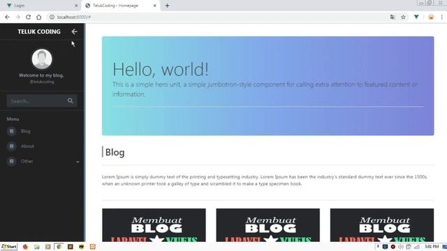 Membuat Blog dengan Laravel + Vuejs | CRUD, Categories, Pagination, Routing смотреть онлайн