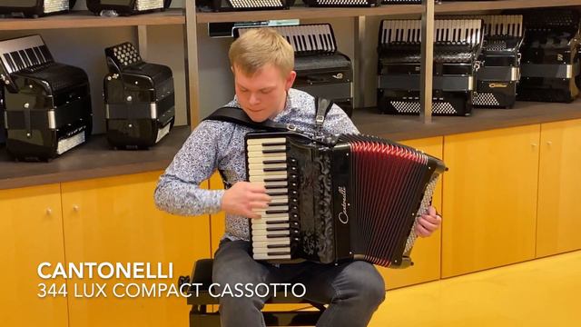 Cantonelli 344 Lux compact cassotto Klangprobe Akkordeon/Accordion смотреть онлайн