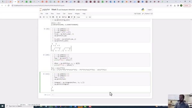 Math 696 - Week 4 - Integrating with Sympy смотреть онлайн