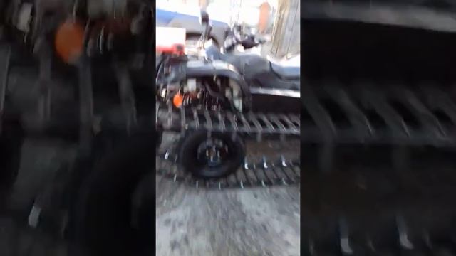Самодельный квадроцикл на гусеницах смотреть онлайн
