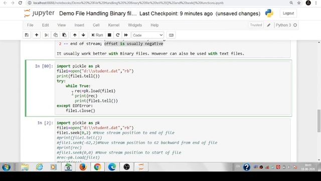 tell() and seek() Function in Python for file handling смотреть онлайн