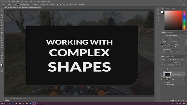 Creating Complex Vector Shapes - #19 Adobe Photoshop Design Tutorial Series смотреть онлайн