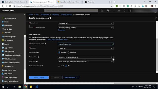 Deploying ReactJs app in Azure Blob Storage смотреть онлайн
