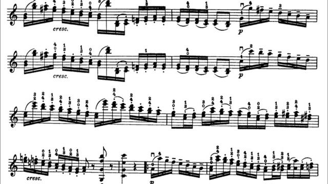 Niccolò Paganini - Caprice For Solo Violin, Op. 1 No. 18 (Sheet Music)