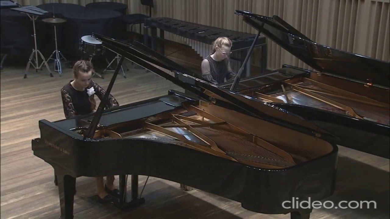 Г.Ф. Телеман "Концерт" E-dur I часть, обработка для двух фортепиано А.Готлиба смотреть онлайн