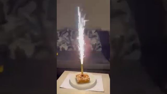 Свечи для торта/ фонтан в торт / тортовый фонтан холодного огня10 см золото смотреть онлайн