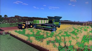 Minecraft строительство комбайна