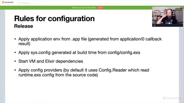 Elixir Meetup #2 Curiosum ▶ Łukasz Niemier ▶ "config.exs is simple" and other lies смотреть онлайн