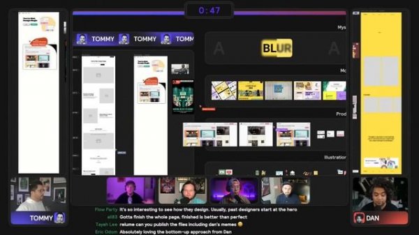RDL 2 - Match 4: Tommy vs Dan | Illustration AI Design Tool Theme | Web Design Esports on Figma