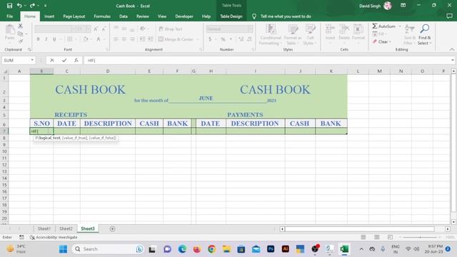 How to Create Cash Book in Excel |Double Column Cash Book | eksel mein kaish buk kaise banaen смотреть онлайн
