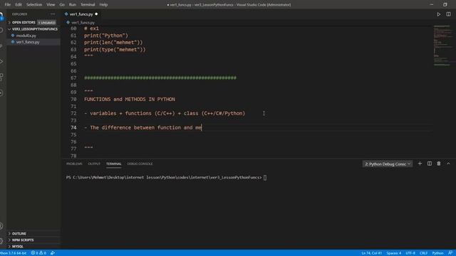 Python Programlama - Ders 17 - Fonksiyonlar ve Standard Kütüphane - Part 2 смотреть онлайн