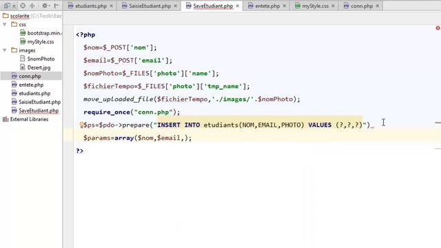 Part 2 Technologie Web avec PHP HTML BootStrap PHP MySQL Autentification M Youssfi смотреть онлайн