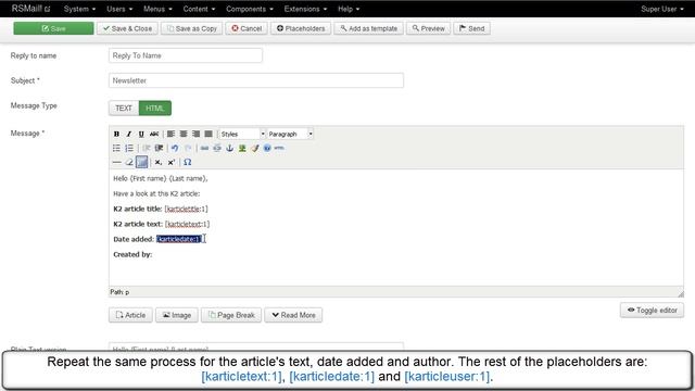 RSMail! Add K2 article information смотреть онлайн